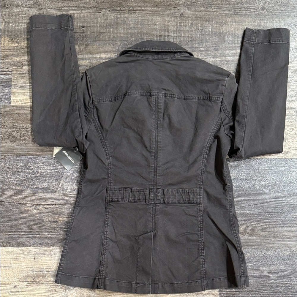 Eddie Bauer Women's Charcoal Legend Wash Blazer Utility Jacket. NWT. Size 6 - Picture 7 of 7